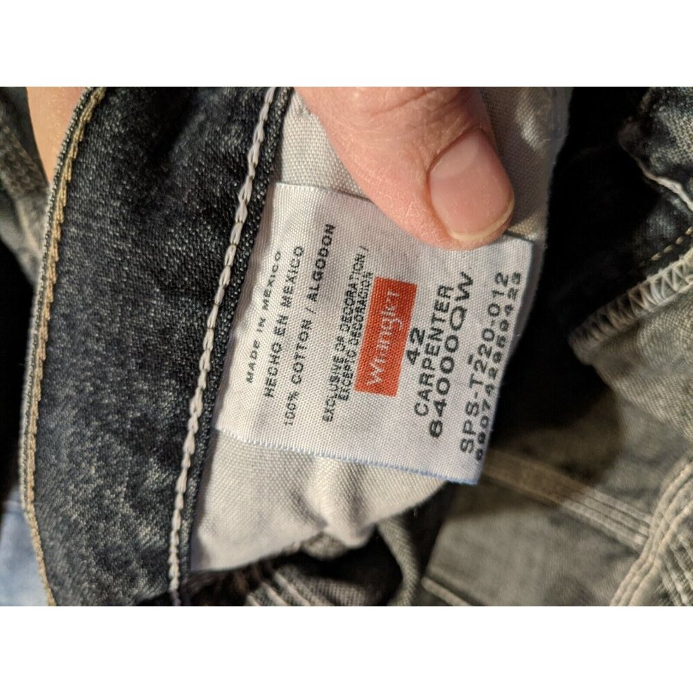 Wrangler Real Comfortable Carpenter Jean Shorts Size 42 Authentic Issue Mens - Picture 5 of 6